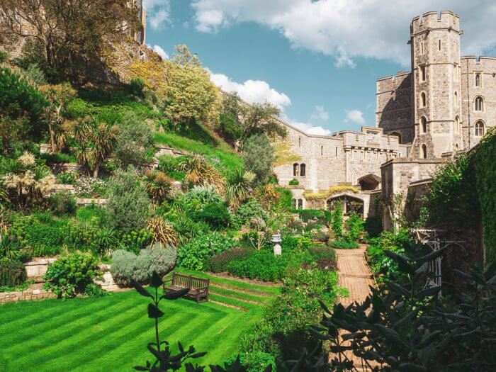 Windsorin linnan puutarha